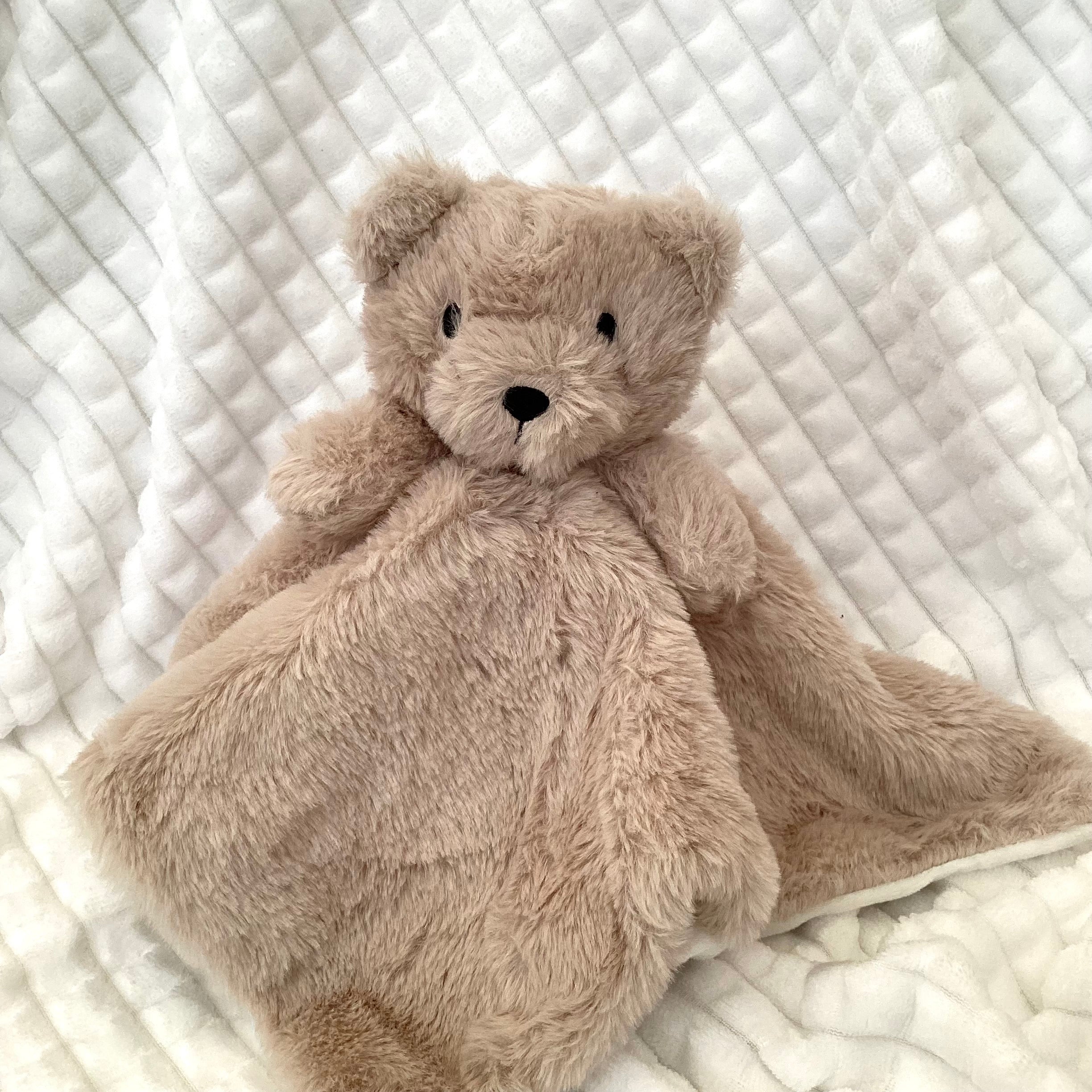 Unisex Luxury Baby Gift | SULLY | Brown Bear Comforter With Luxury Unisex Onesie Giftset