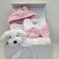 New Baby Girl Gift | MILLIE | Pink Dressing Gown & Cuddly Puppy Giftset