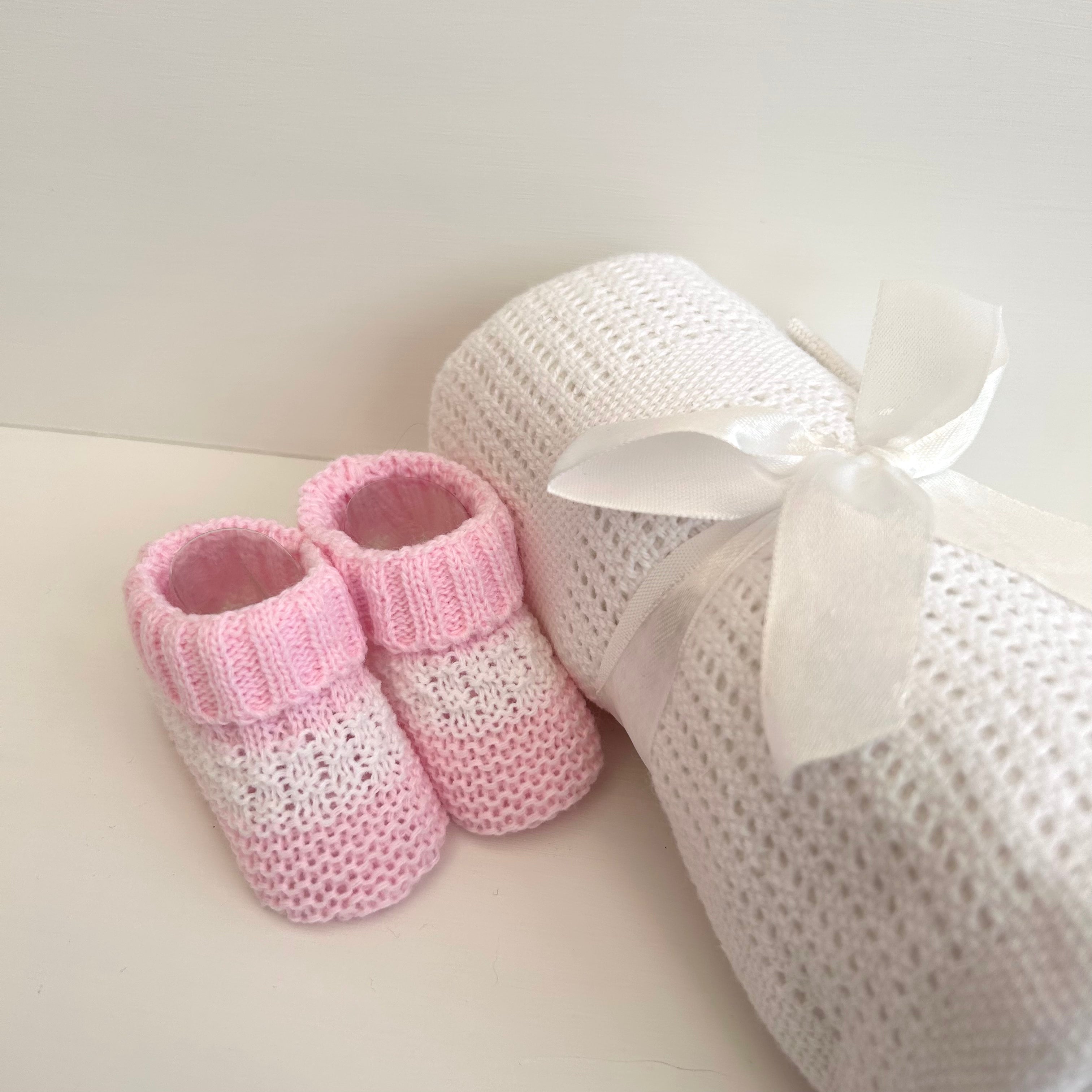 New Baby Girl Gift | NYLA | Pink Dressing Gown and Elephant Comforter Giftset