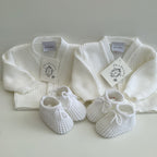 Newborn Twins Matching Outfits | Marley & Morgan Cute Bear and Cosy Onesie Giftset For Twins