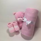 New Baby Girl Gift | POPPY | Pink Cosy Bedtime Essentials Giftset