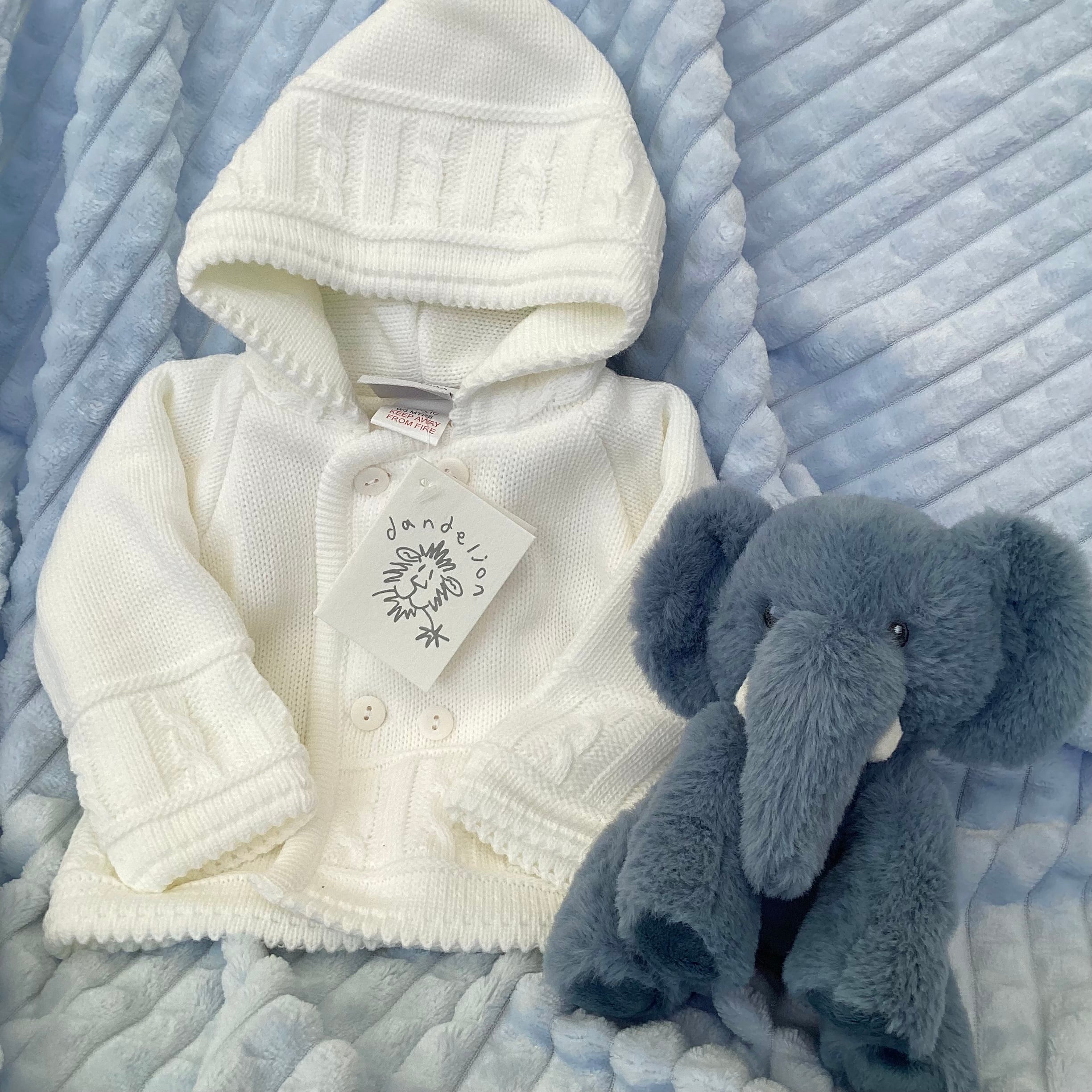 New Baby Boy Gift | THOMAS | Dandelion Luxury Baby Clothes and Cosy Bedtime Giftset