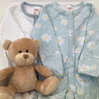 New Baby Girl Gift | DAISY | Floral Sleep Suit and Cosy Bedtime Giftset