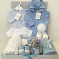 New Baby Boy Gift | NOAH | Luxury Dandelion Blue Pram Suit and Onesie
