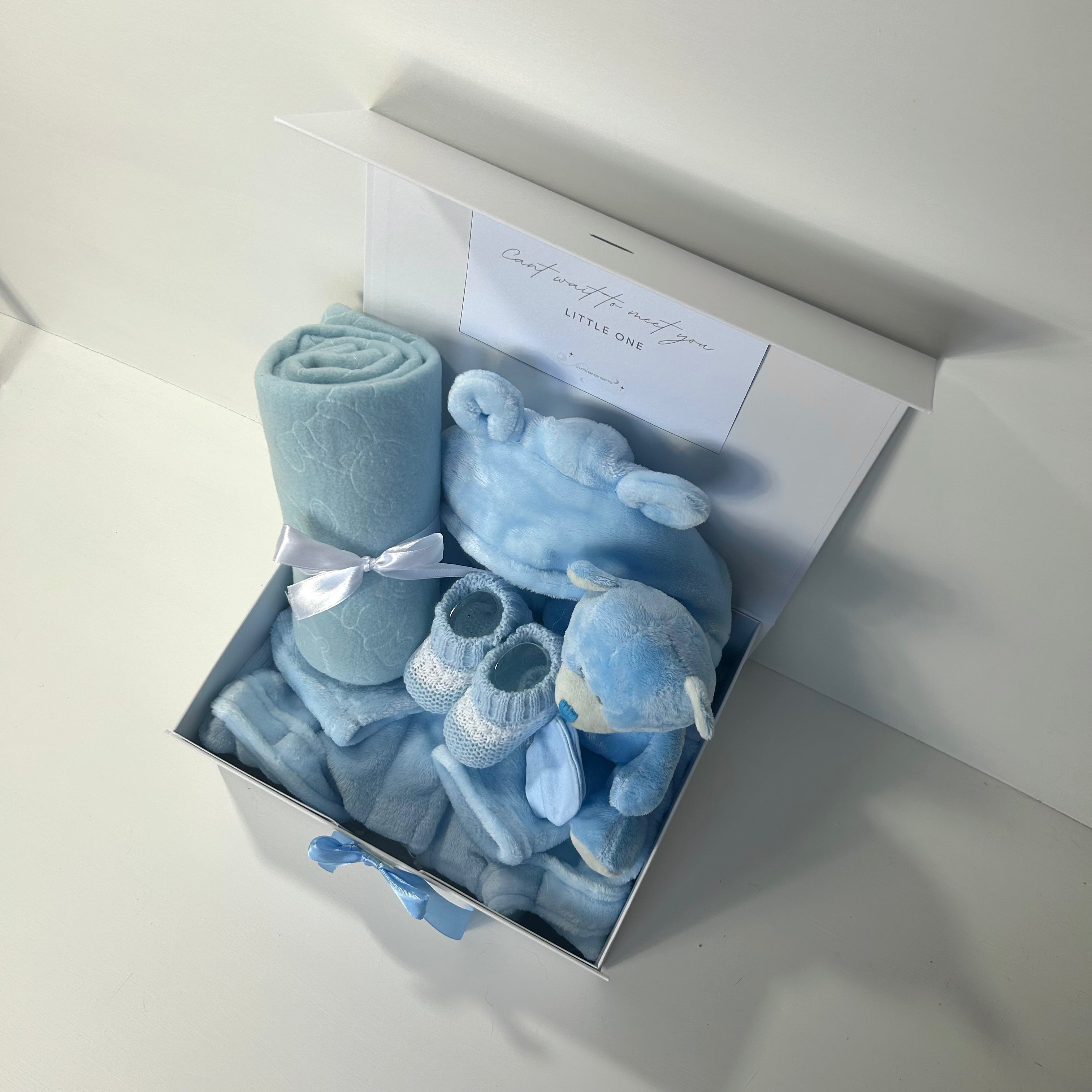 New Baby Boy Gift | FREDDY | Blue Cosy Essentials Giftset