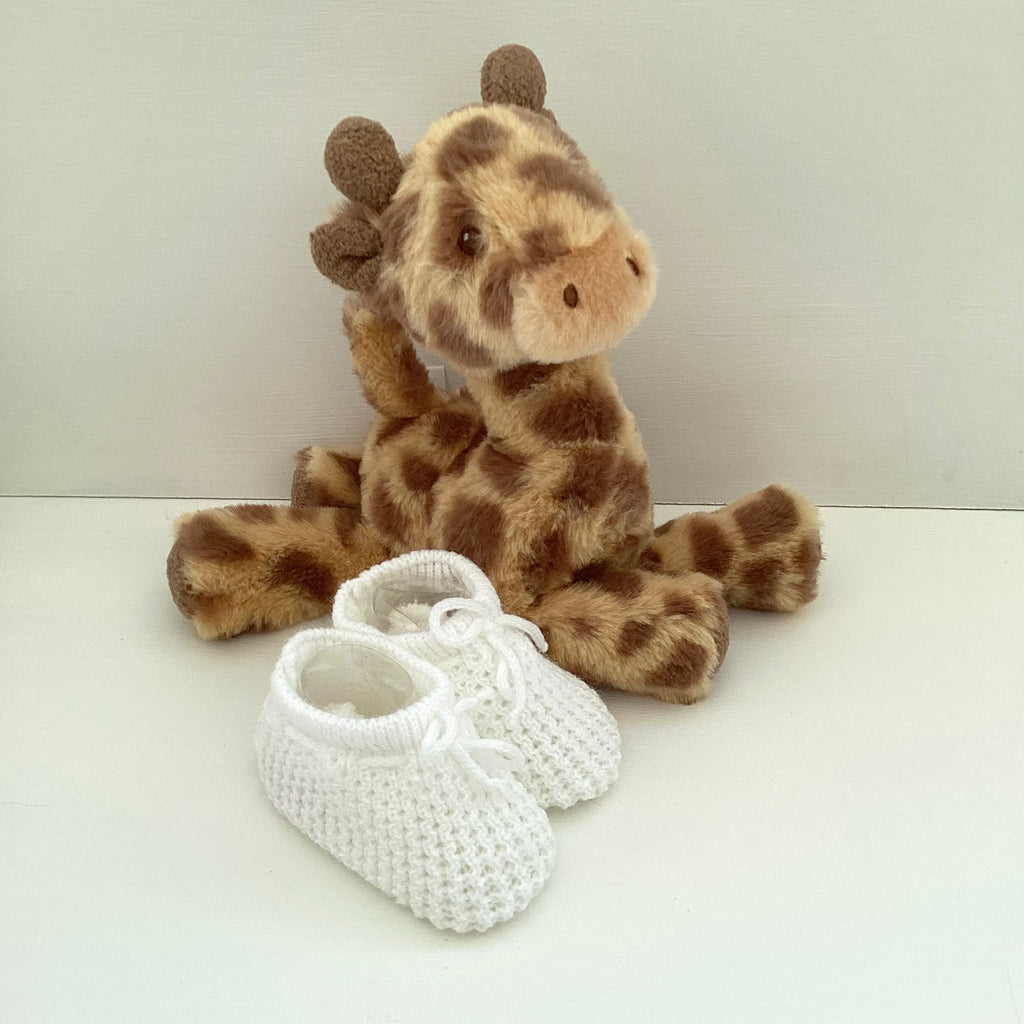 Unisex Baby Gift | SAMMIE | Giraffe Teddy and White Essentials Giftset