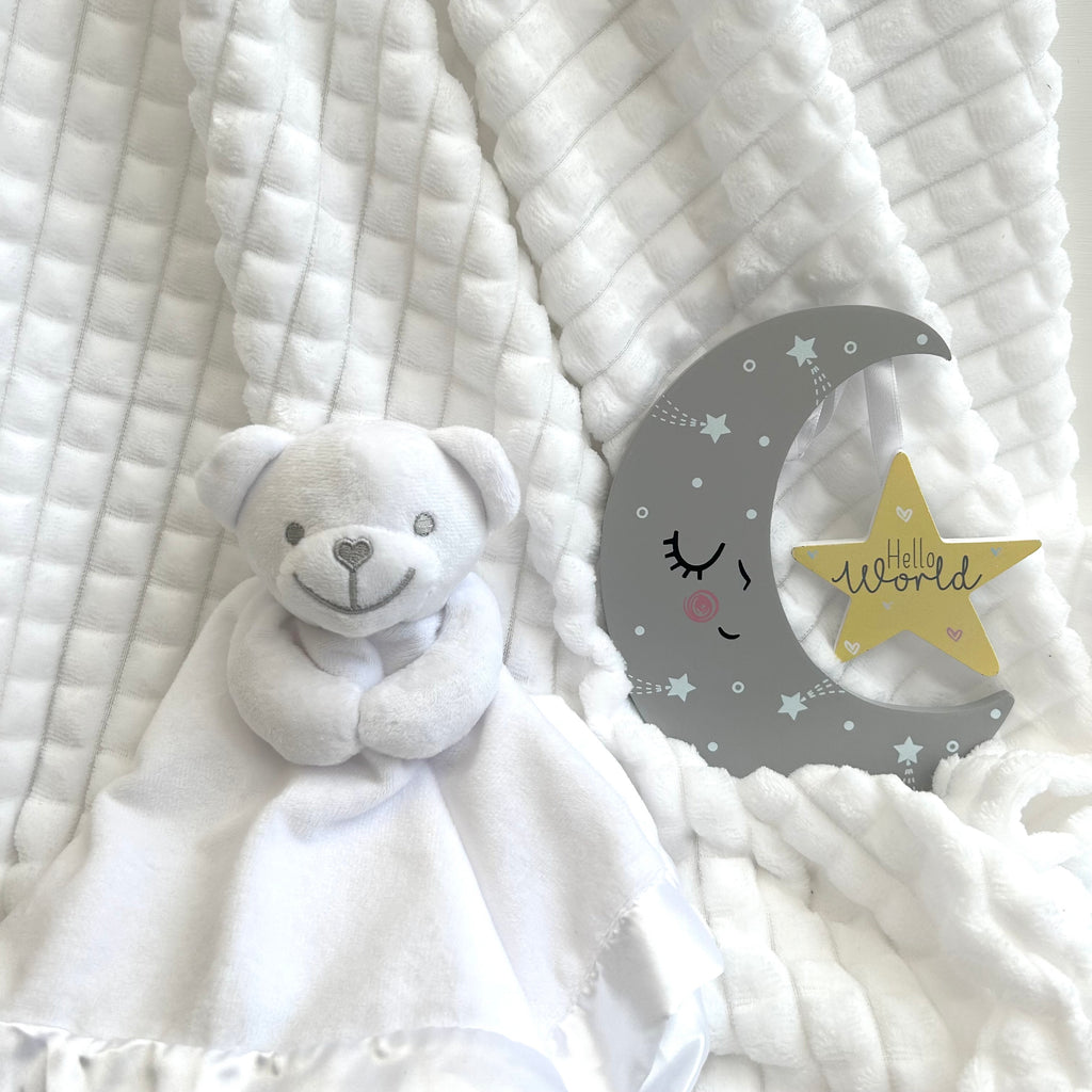 Unisex Baby Gift | PIPER | Perfect Bobble Hat and Blanket Giftset
