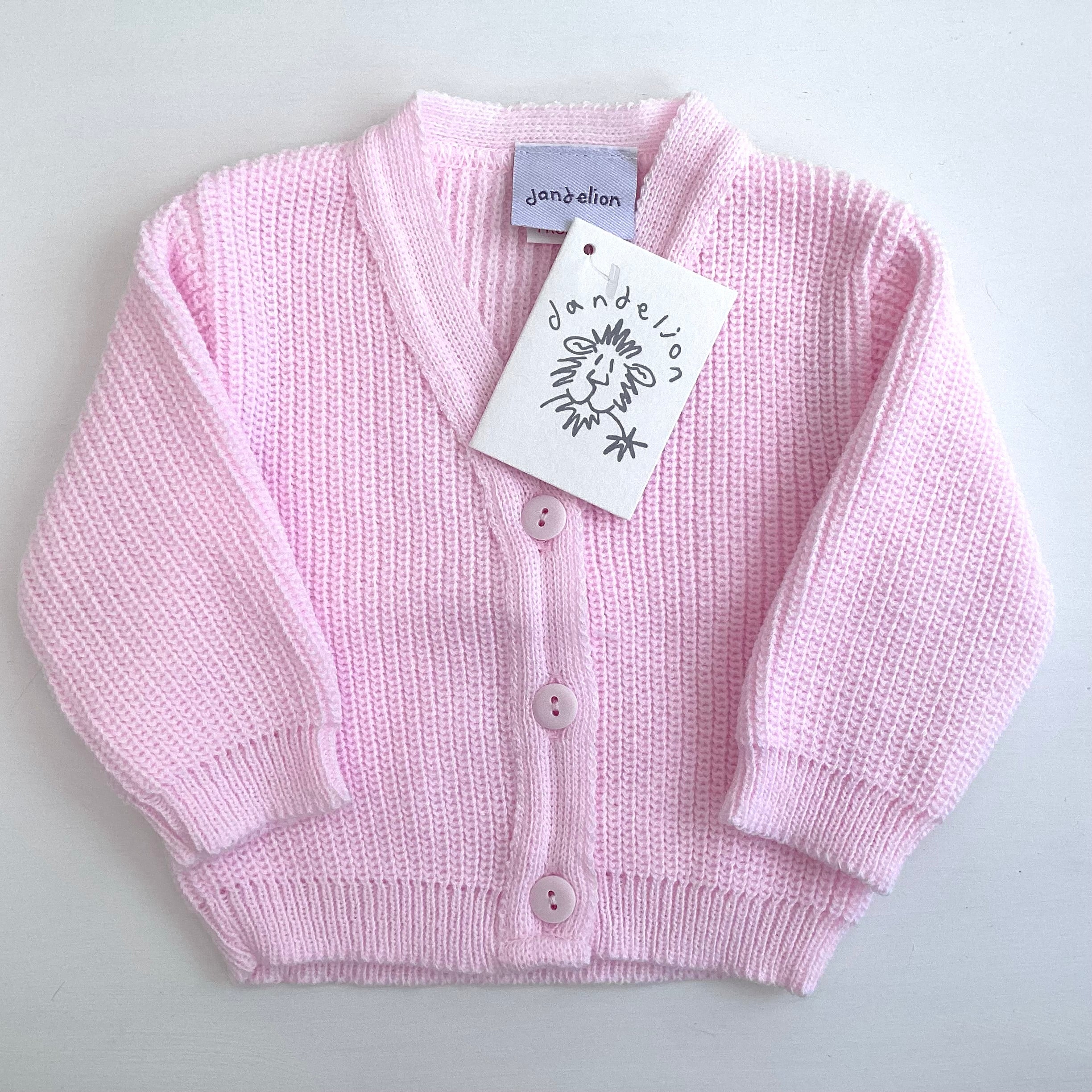 New Baby Girl Gift | DANDY | Pink Cardigan and Bunny Soft Toy Giftset