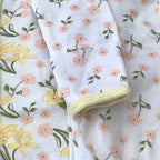 New Baby Girl Gift | RAI | Lemon Floral Cosy Dressing Gown and Essentials Bedtime Giftset