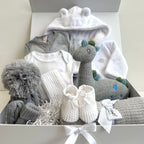 New Baby Boy Gift | DYLAN | Dinosaur Rattle Toy Giftset