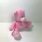 New Baby Girl Gift | ELLA | Pink Fleece Teddy and White Bobble Hat Cosy Giftset