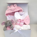 New Baby Girl Gift | NYLA | Pink Dressing Gown and Elephant Comforter Giftset