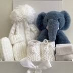 New Baby Boy Gift | ELI | Cute Elephant and Bobble Hat Giftset