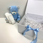New Baby Boy Gift | BENJI | Blue Bear Baby Gift with Cosy Hat & Booties