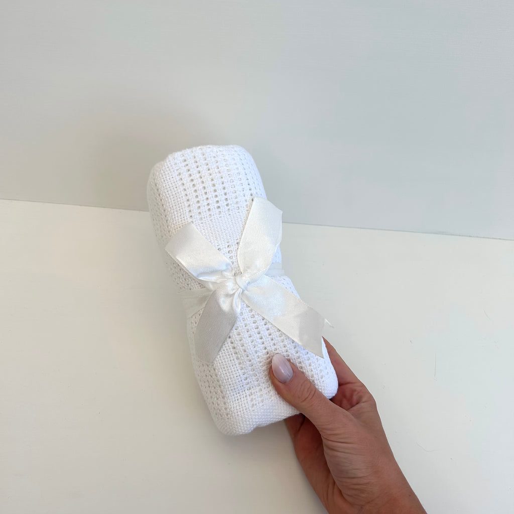 New Baby Girl Gift | ROSIE | Pink Bunny Bath Towel and Comforter Gift Box