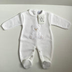 Unisex Luxury Baby Gift | WINTER | Dandelion Designer Baby Clothing and Cuddly Bear Giftset
