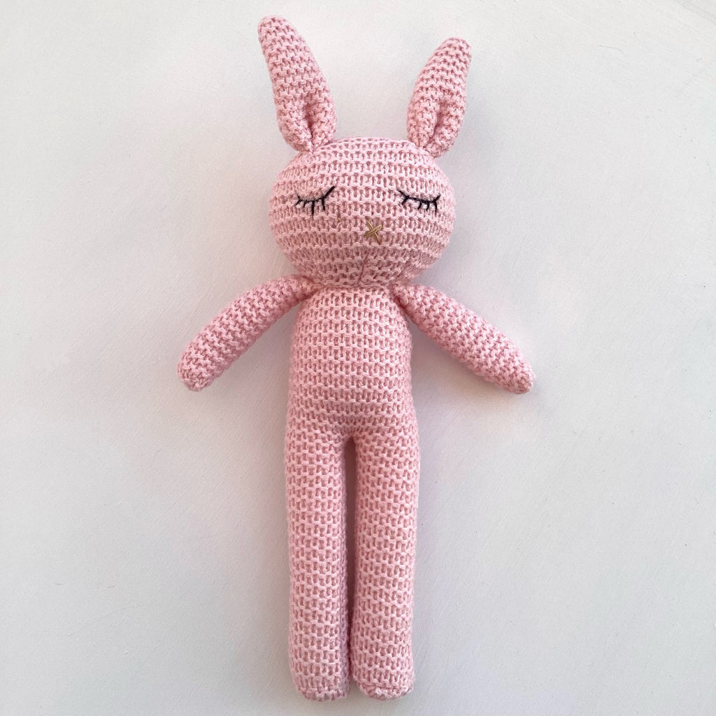 New Baby Girl Gift | ROSIE | Pink Bunny Bath Towel and Comforter Gift Box