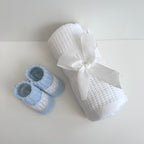New Baby Boy Gift | JAMIE | Elephant Comforter and Dressing Gown Bedtime Giftset