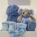 New Baby Boy Gift | ELLIOT | Blue Elephant Comforter Giftset