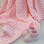 New Baby Girl Gift | IVY | Dandelion Pink Onesie and Knitted Cardigan Luxury Giftset