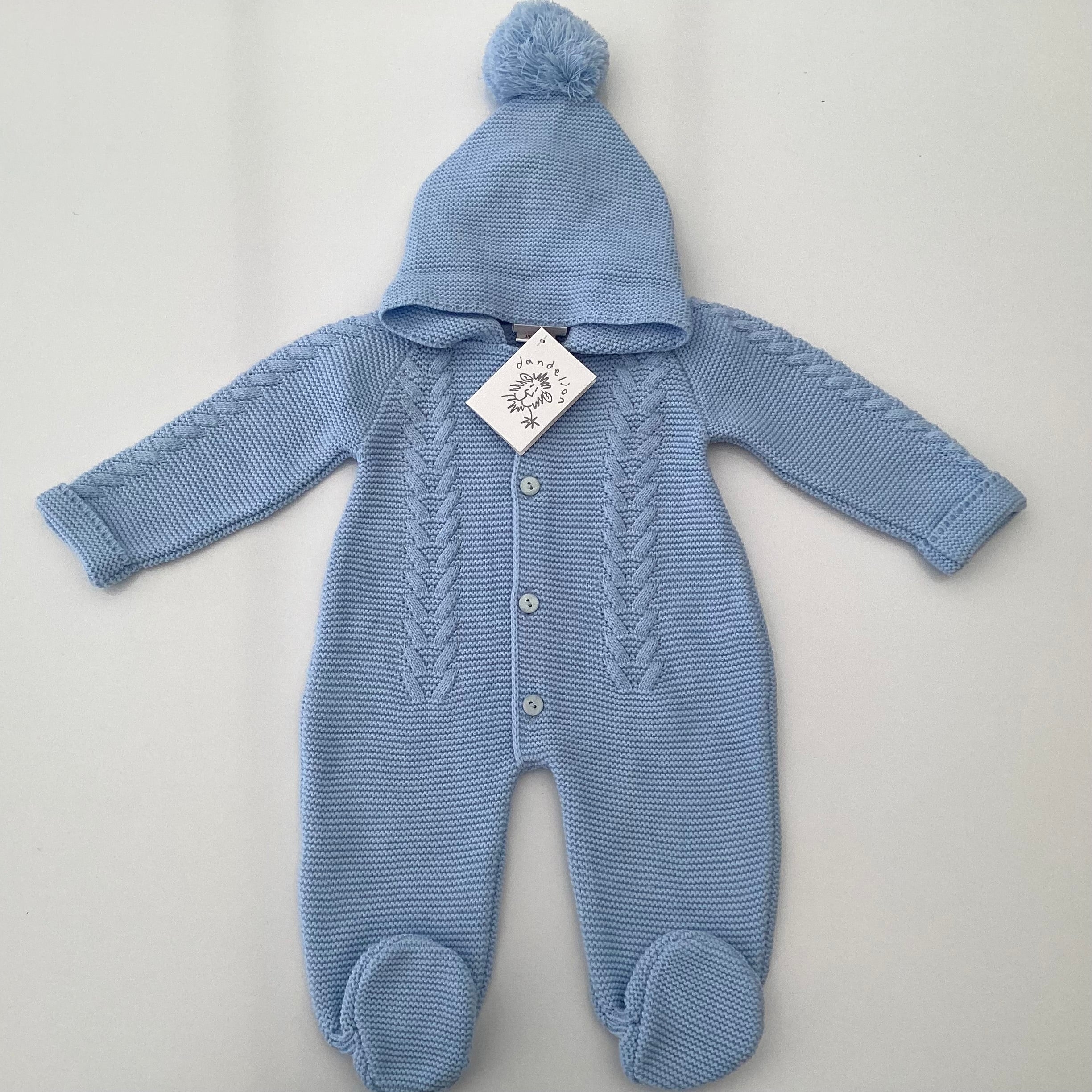 New Baby Boy Gift | GEORGE | Dandelion Luxury Pram Suit and Cosy Giftset