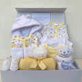 New Baby Girl Gift | RAI | Lemon Floral Cosy Dressing Gown and Essentials Bedtime Giftset