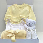 New Baby Girl Gift | LILA | Lemon Onesie and Matching Blanket Giftset