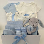 New Baby Boy Gift | RILEY | Rabbit Comforter and Essentials Giftset