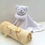 New Baby Girl Gift | LILA | Lemon Onesie and Matching Blanket Giftset