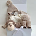 New Baby Boy Gift | CASIE | Dandelion Luxury Pram Suit and Cheeky Monkey Giftset