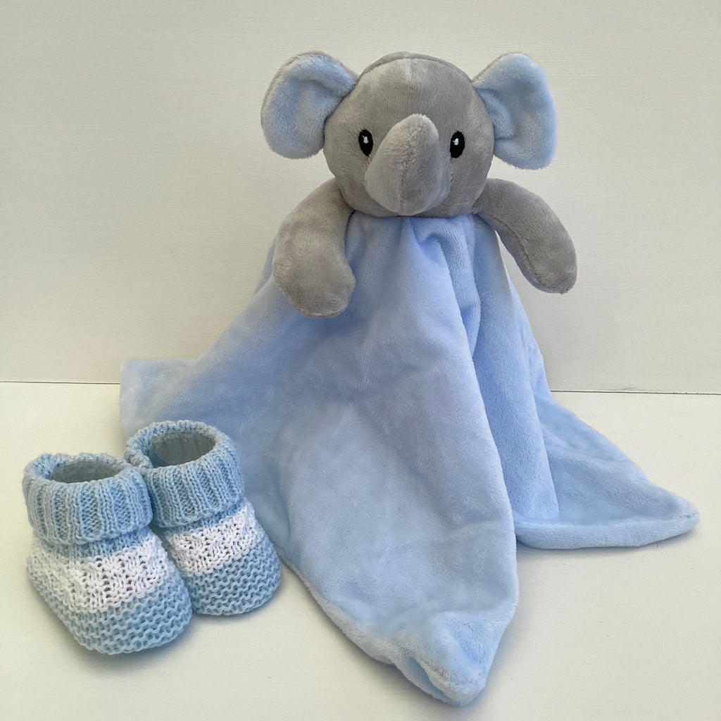 New Baby Boy Gift | SEB | Blue Dandelion Luxury Knitted Jacket and Essentials Giftset