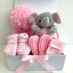 New Baby Girl Gift | ELLIE | Pink Elephant Comforter Giftset