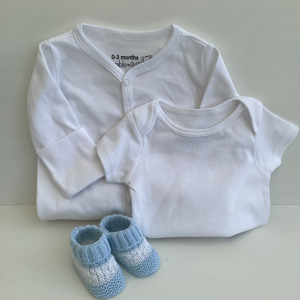 New Baby Boy Gift | BERNIE | Blue Bear Cosy Bath & Bedtime Giftset