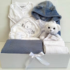 New Baby Boy Gift | DANIEL | Dusky Blue Bath and Bed Time Giftset