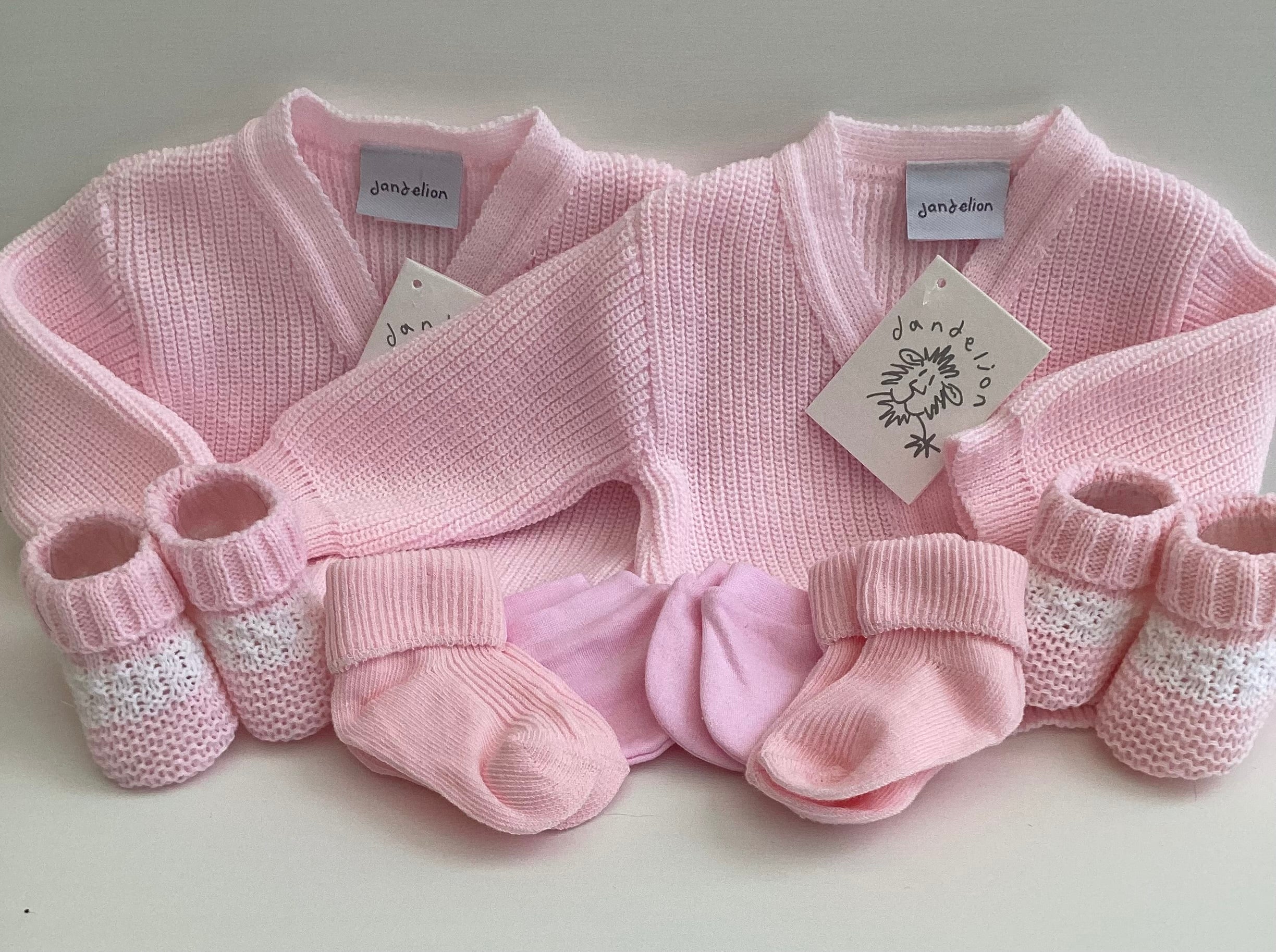 Newborn Twins Matching Outfits |TABITHA & TAYA Luxury Dandelion Baby Clothing Giftset